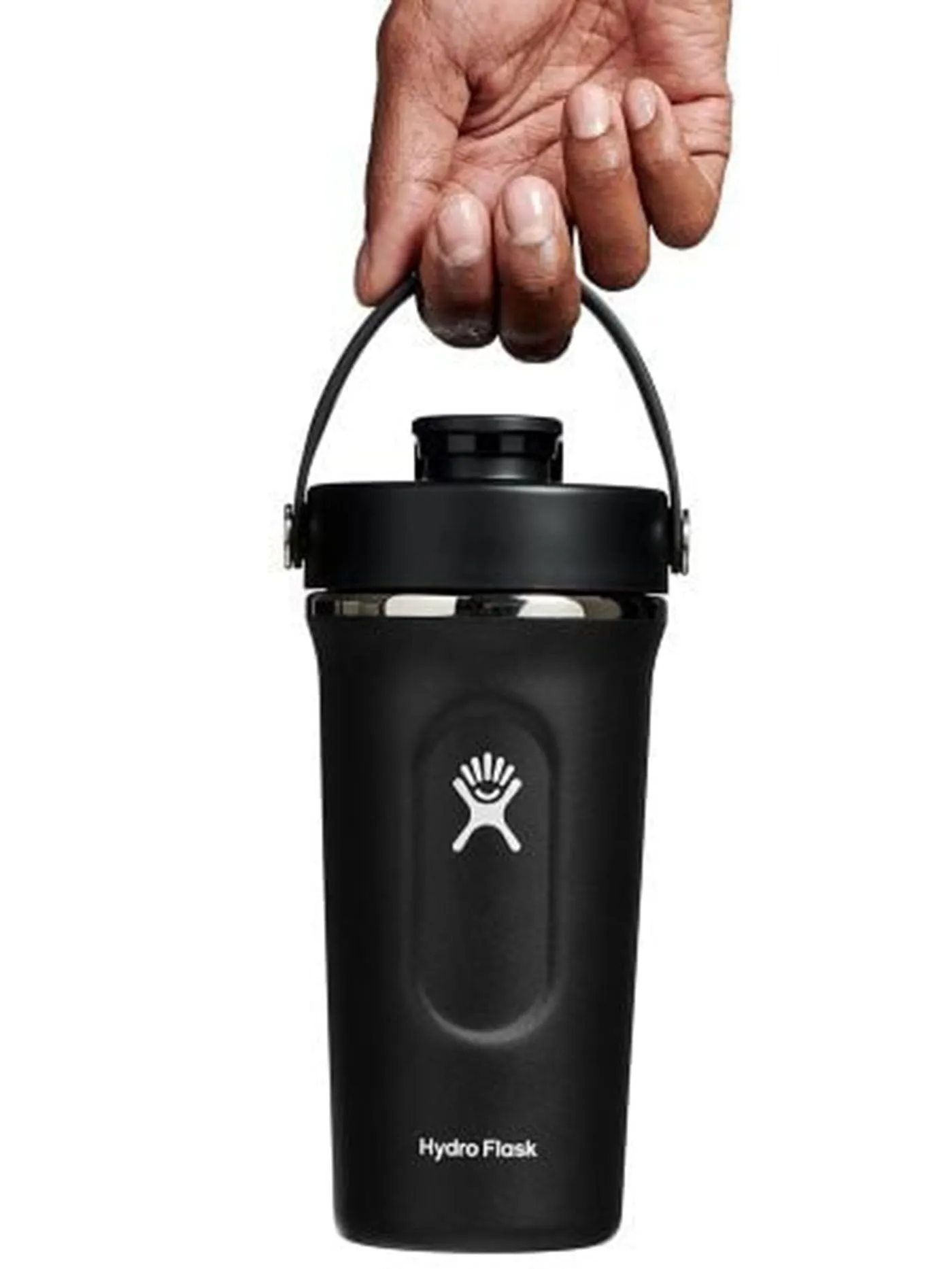 24 oz Insulated Shaker Black Bottle