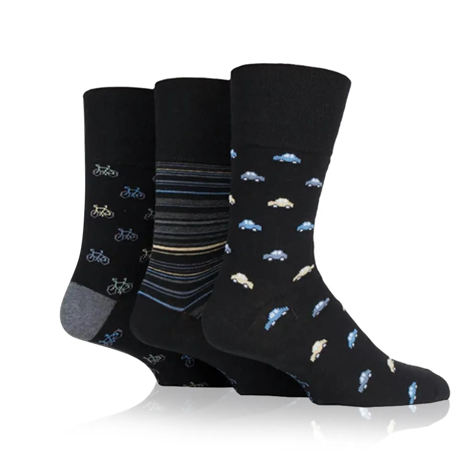 3 Pairs Non Binding Socks for Men in Transport