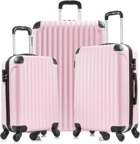 3 Piece Suitcase with Spinner Wheels, Luggage Suitcases Lightweight Clearance, Travel Luggage Set Includes 20 /24 /28 Inch