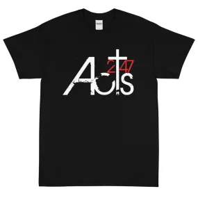 Acts 247 General Logo T-shirt w/ Back Mission Statement (Sm-5XL)