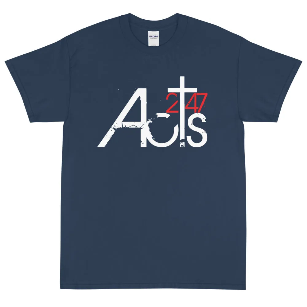 Acts 247 General Logo T-shirt w/ Back Mission Statement (Sm-5XL)