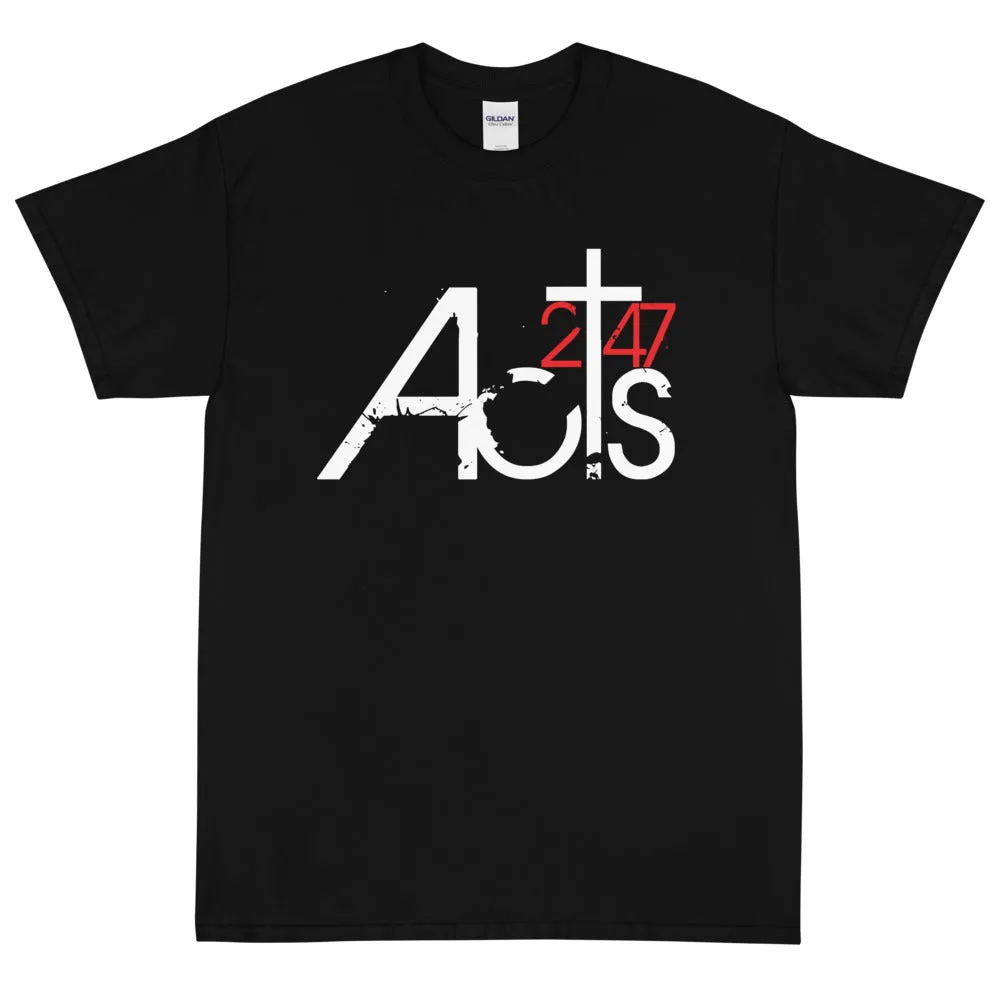 Acts 247 General Logo T-shirt w/ Back Mission Statement (Sm-5XL)