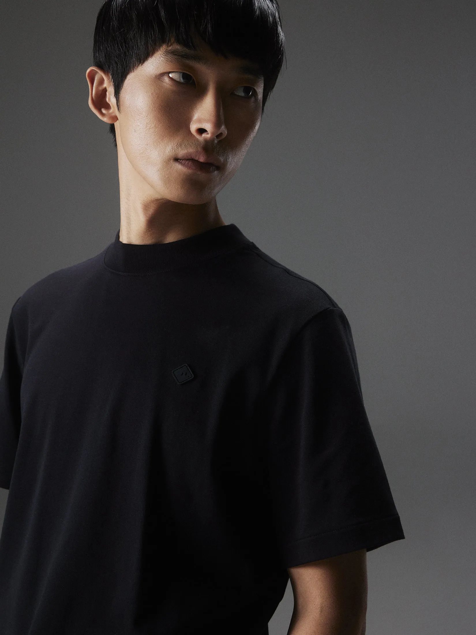 Adan Patch Mock Neck Tee