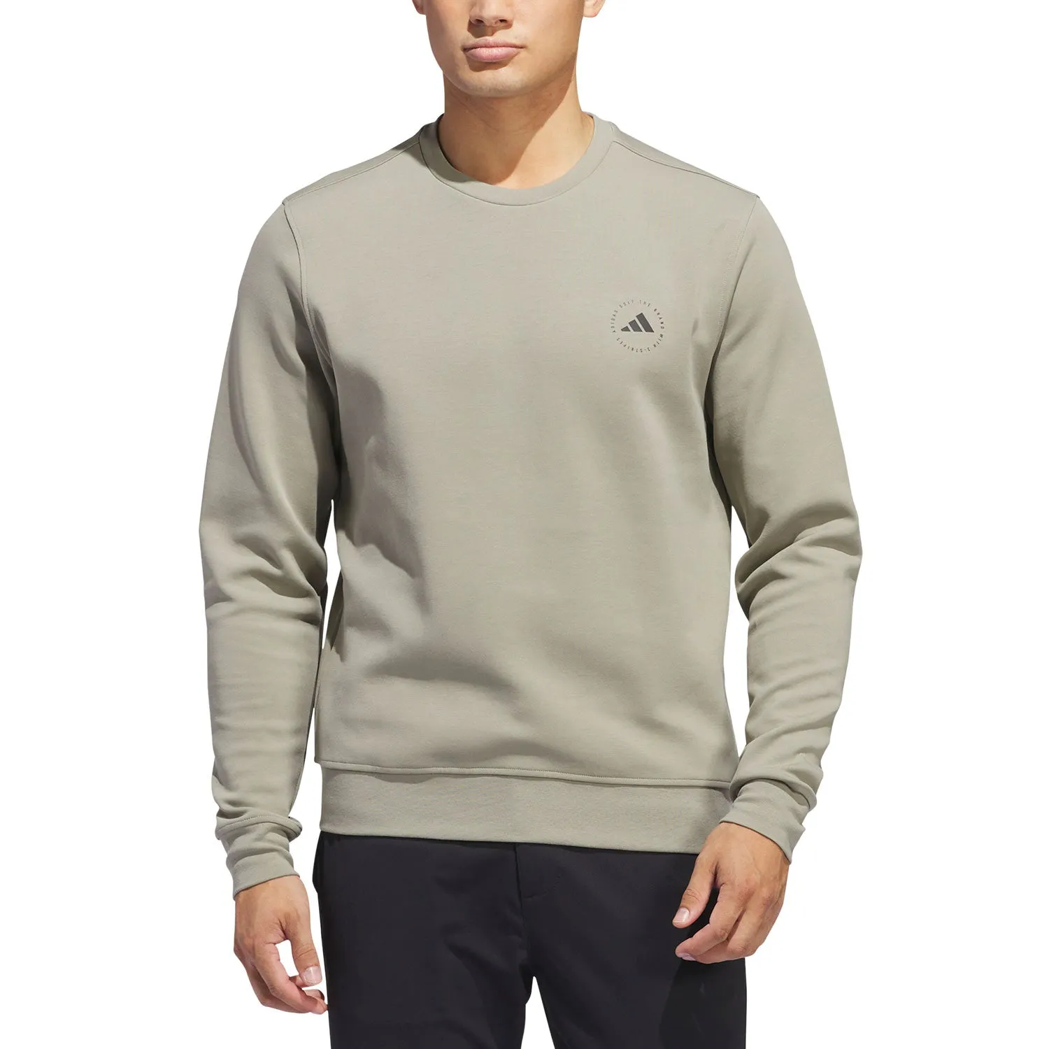 adidas Golf Core Crew Neck Sweatshirt - Silver Pebble