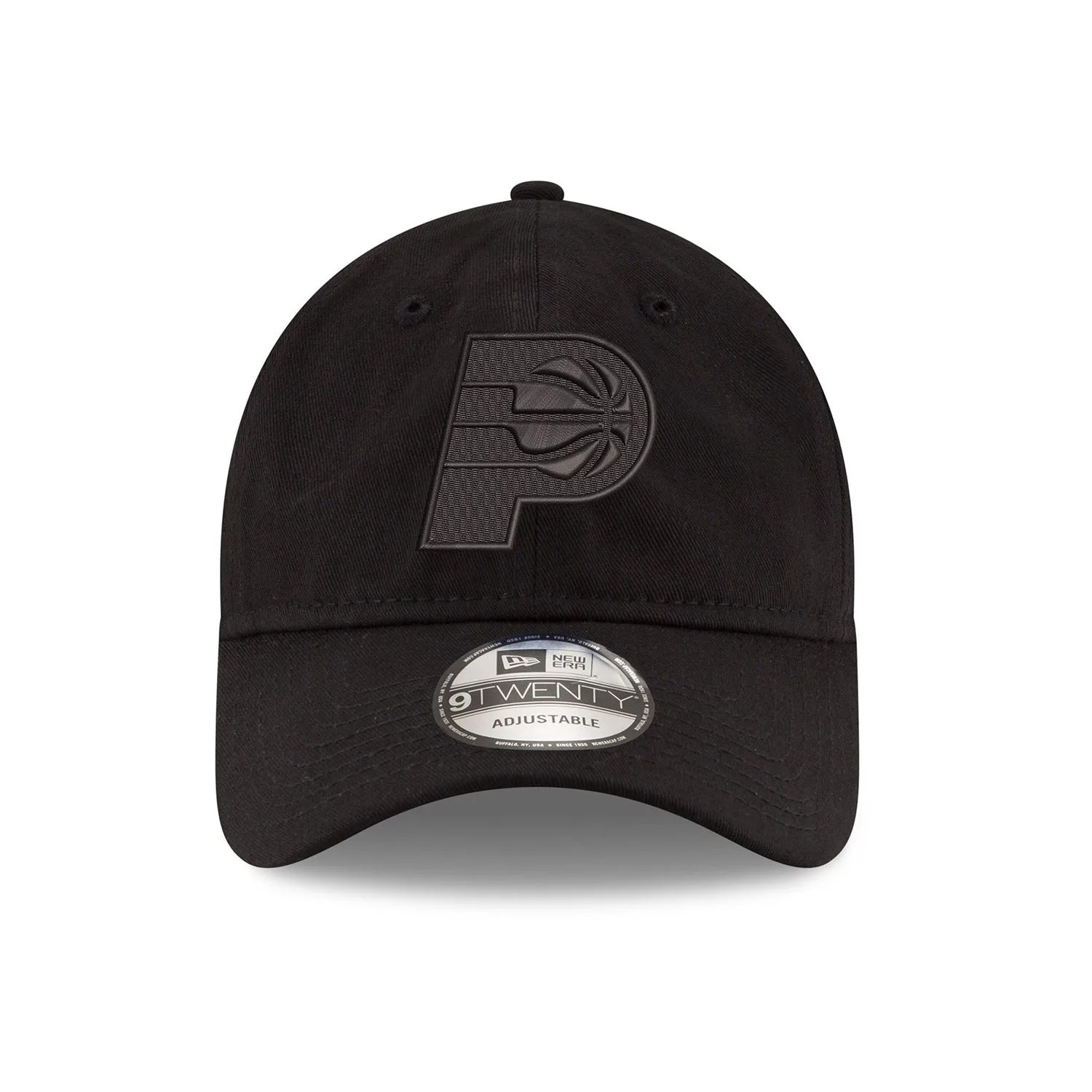 Adult Indiana Pacers Tonal Primary Logo Core Classic Tonal 9Twenty Hat in Black by New Era