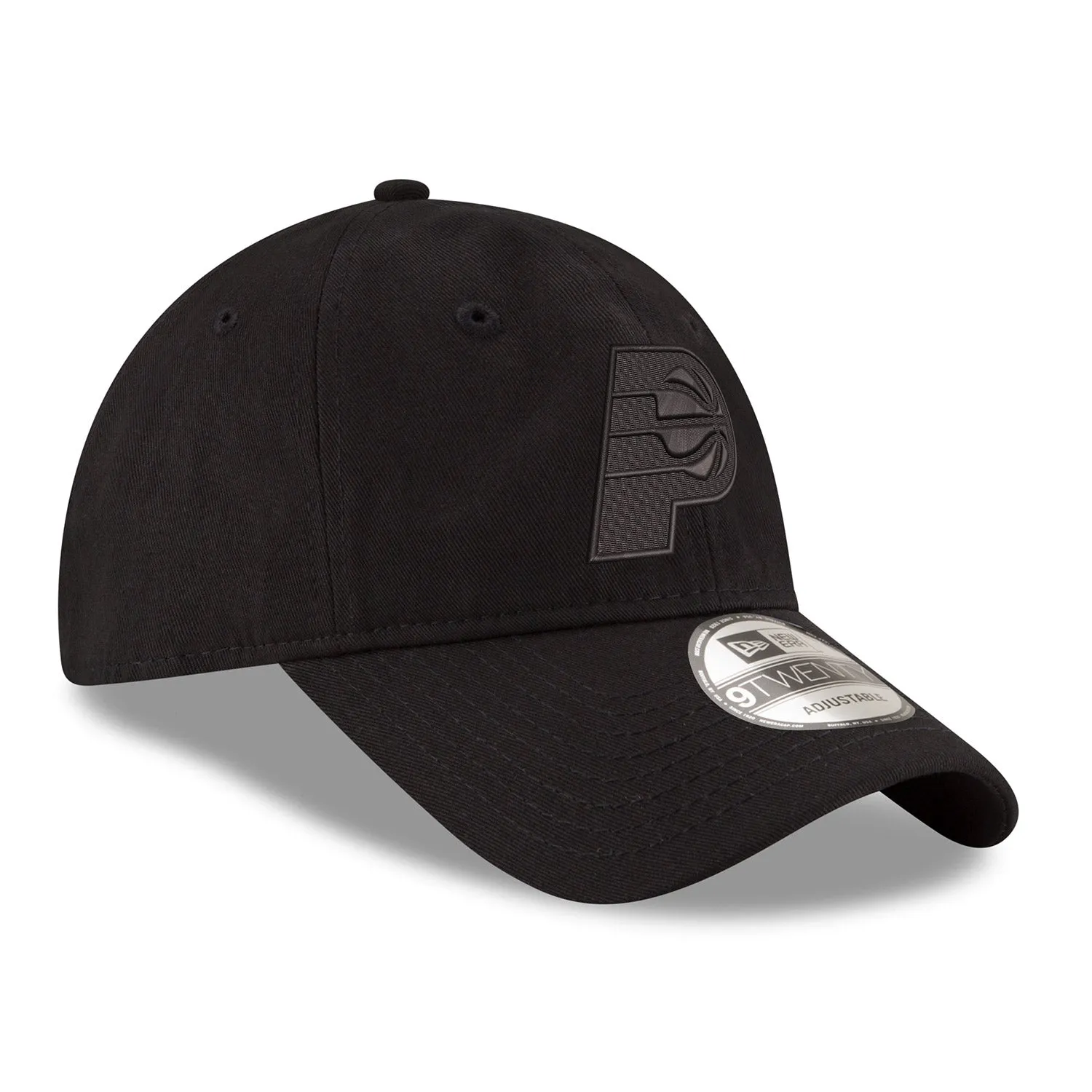 Adult Indiana Pacers Tonal Primary Logo Core Classic Tonal 9Twenty Hat in Black by New Era