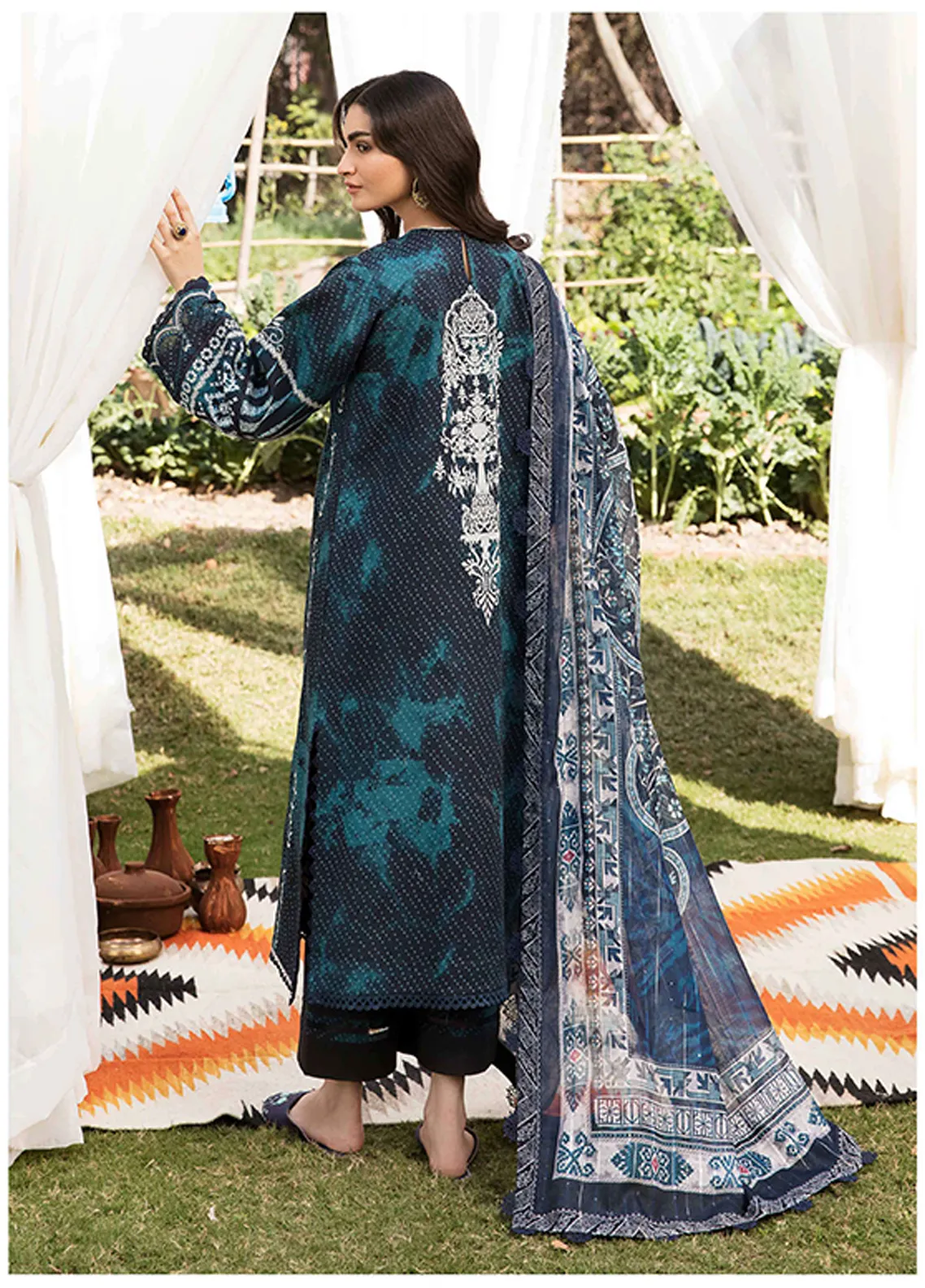 Afsanah By Seran Embroidered Lawn Unstitched 3 Piece Suit - 09