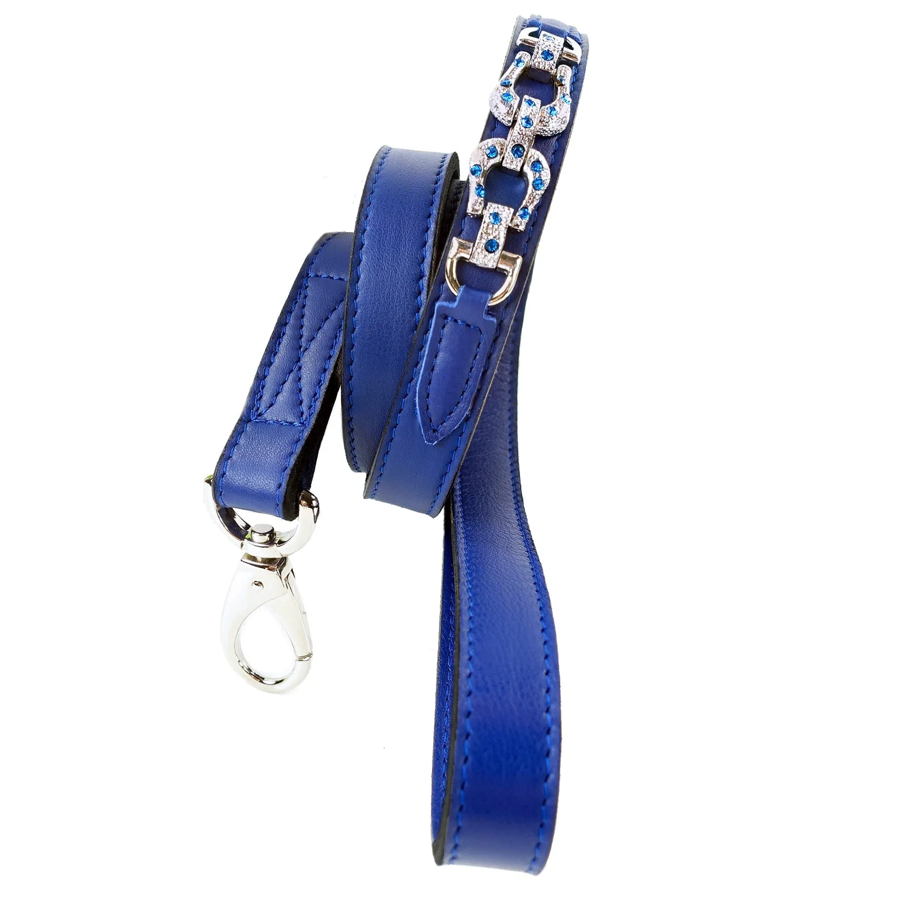 After Eight Dog Leash in Cobalt Blue