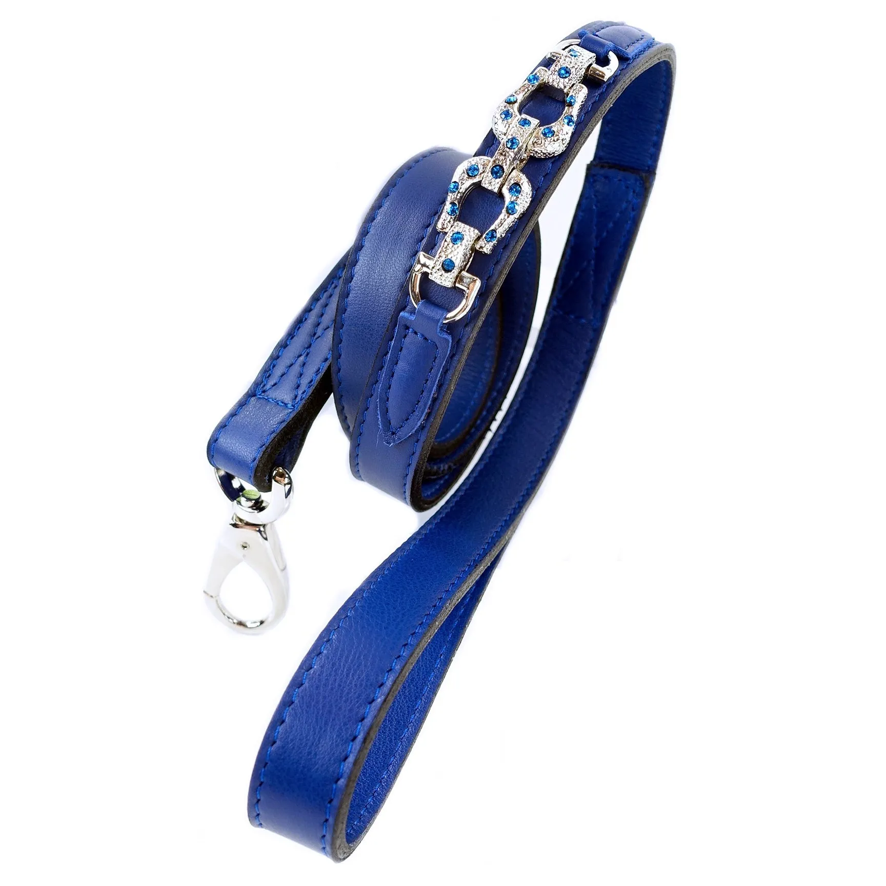 After Eight Dog Leash in Cobalt Blue