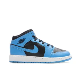 Air Jordan 1 Mid (GS) - University Blue/Black/White