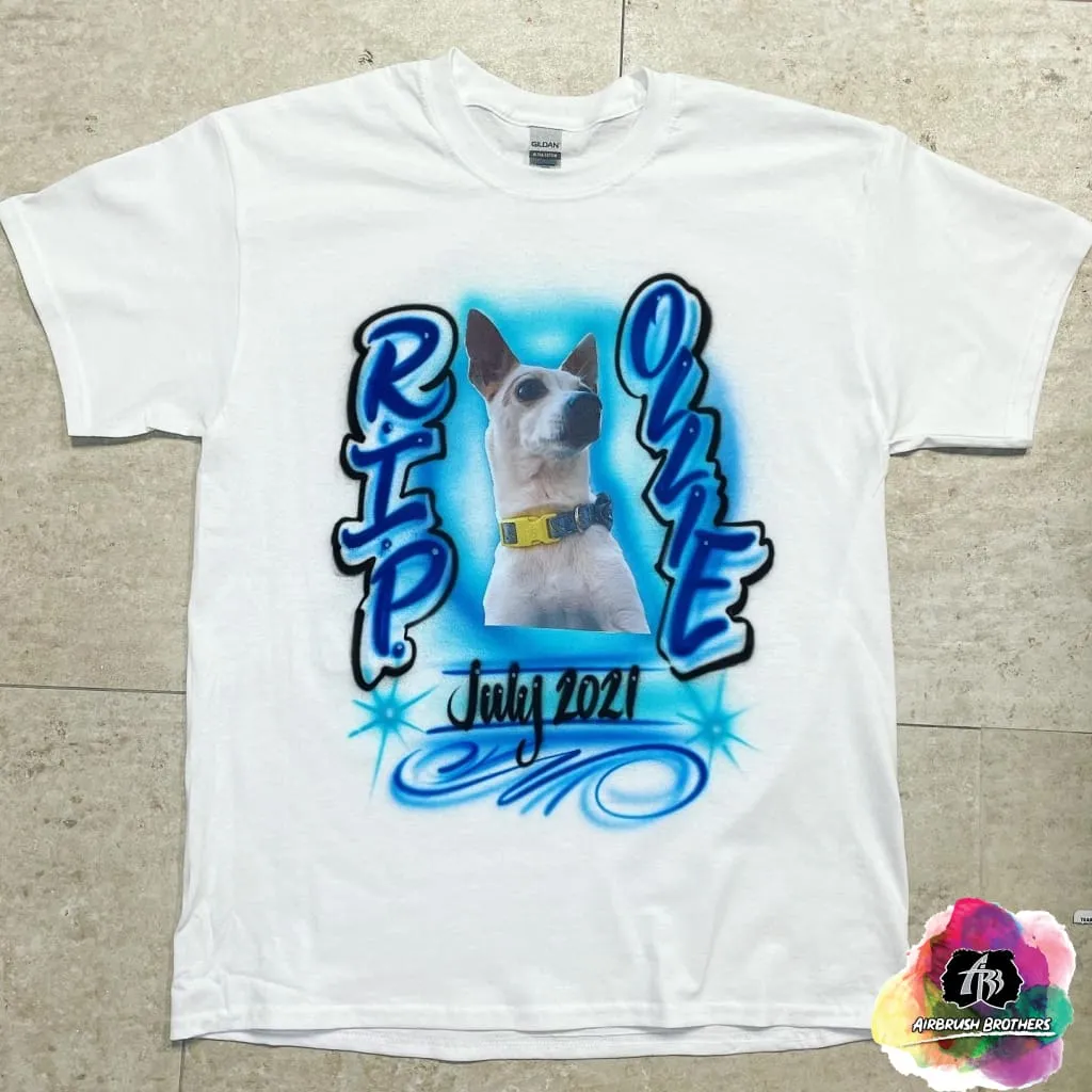 Airbrush Memorial Pet Shirt Design