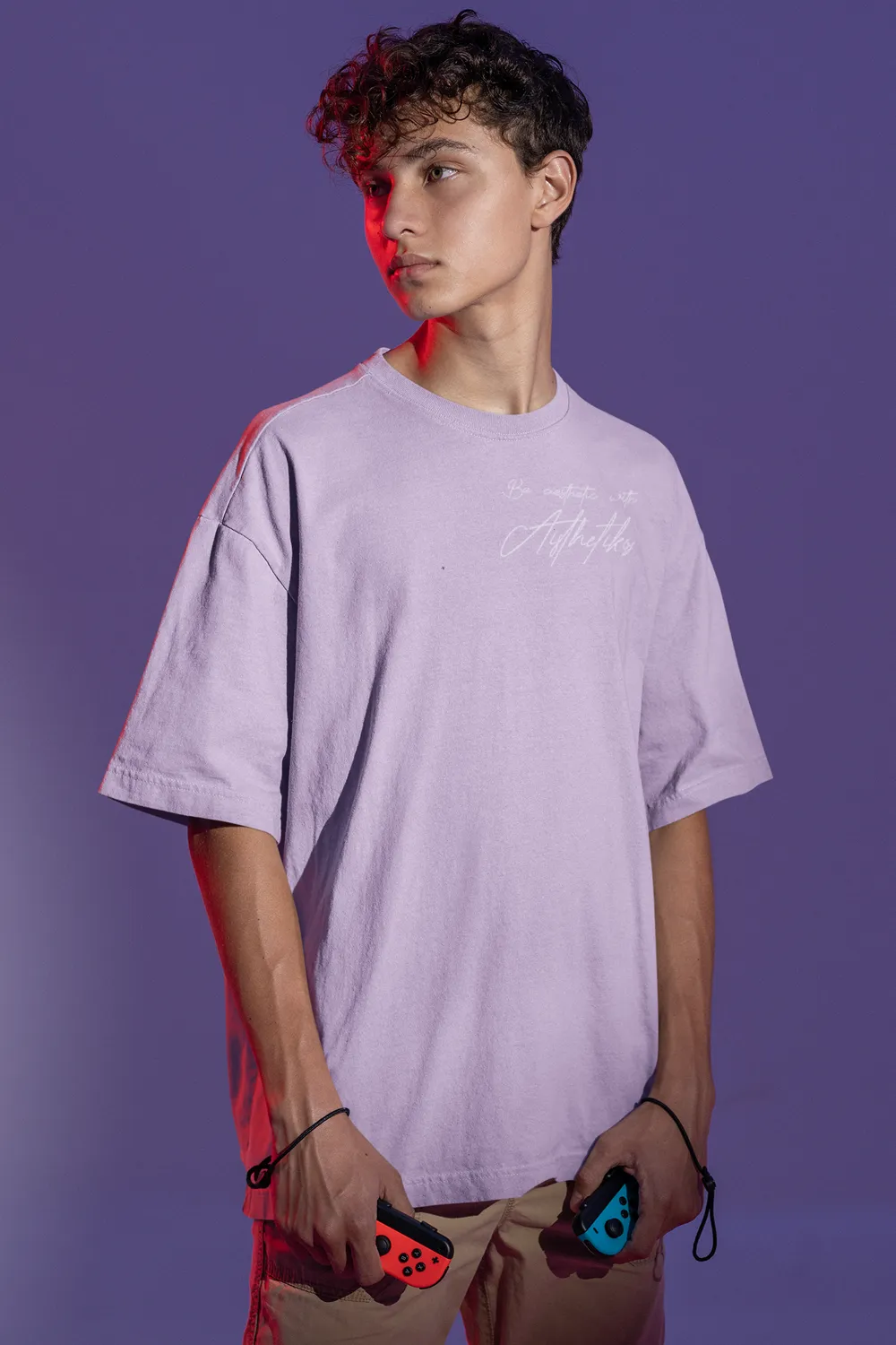 Aisthetikos Mens Oversized Tshirt (Pista)