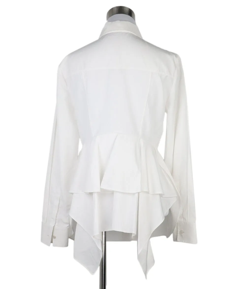 Alexander McQueen White Cotton Shirt sz 4