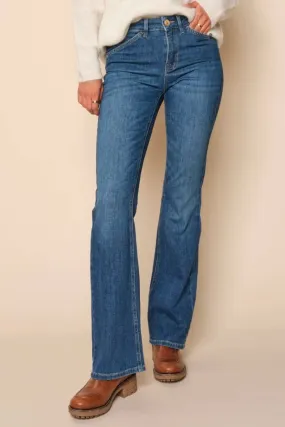 Alli Ease Flare Jeans | Blue | Jeans fra Mos Mosh