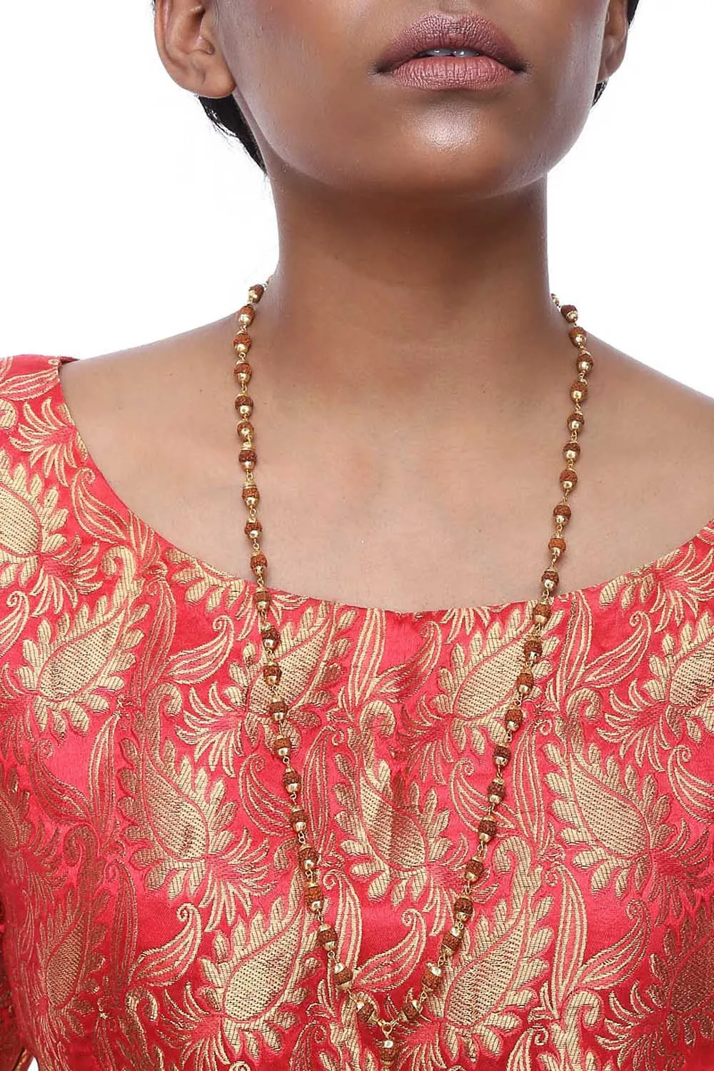 Alloy Bead Necklaces in Gold