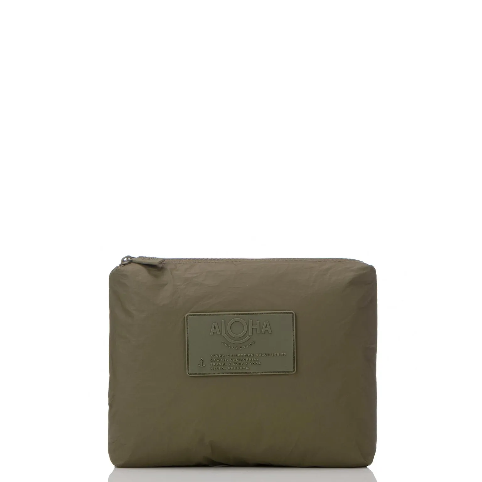 Aloha Collection Small Monochrome Pouch-Olive