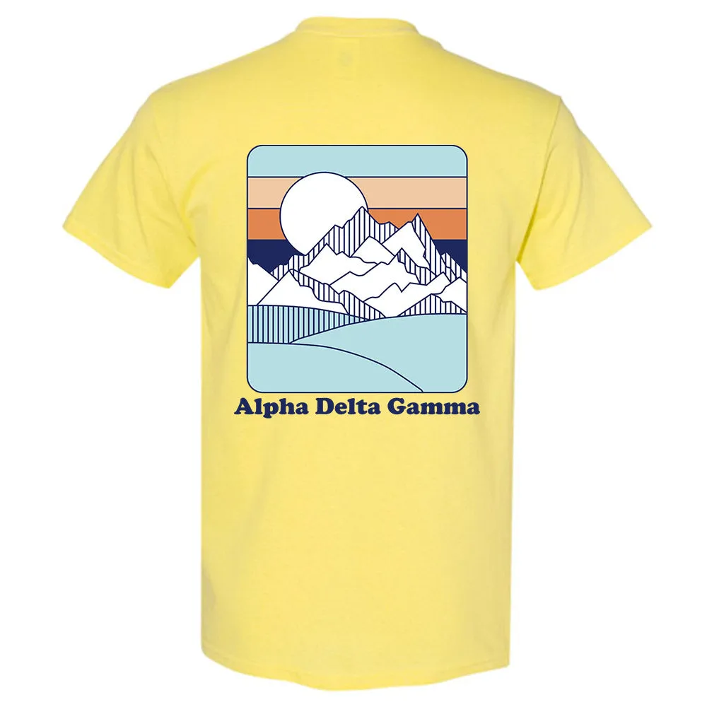 Alpha Delta Gamma Mountains T-Shirt