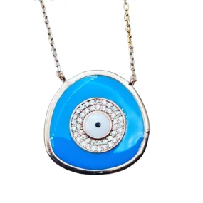 Angie Blue evil eye necklace XL