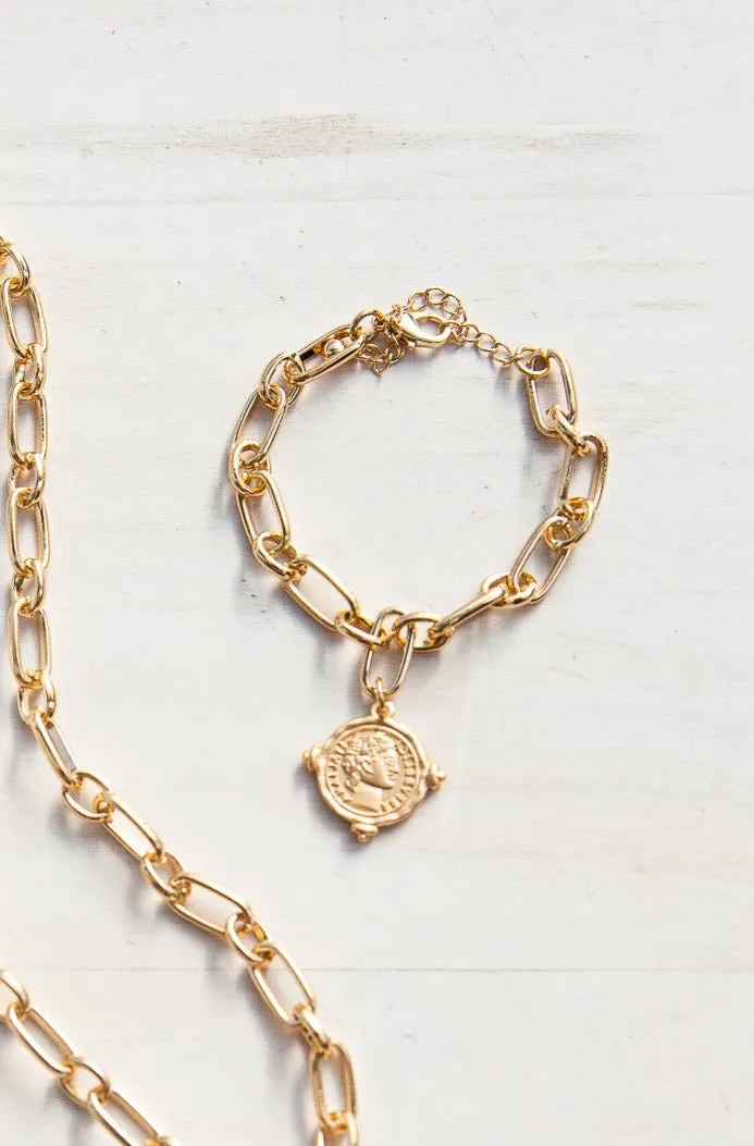 Antique Coin Bracelet