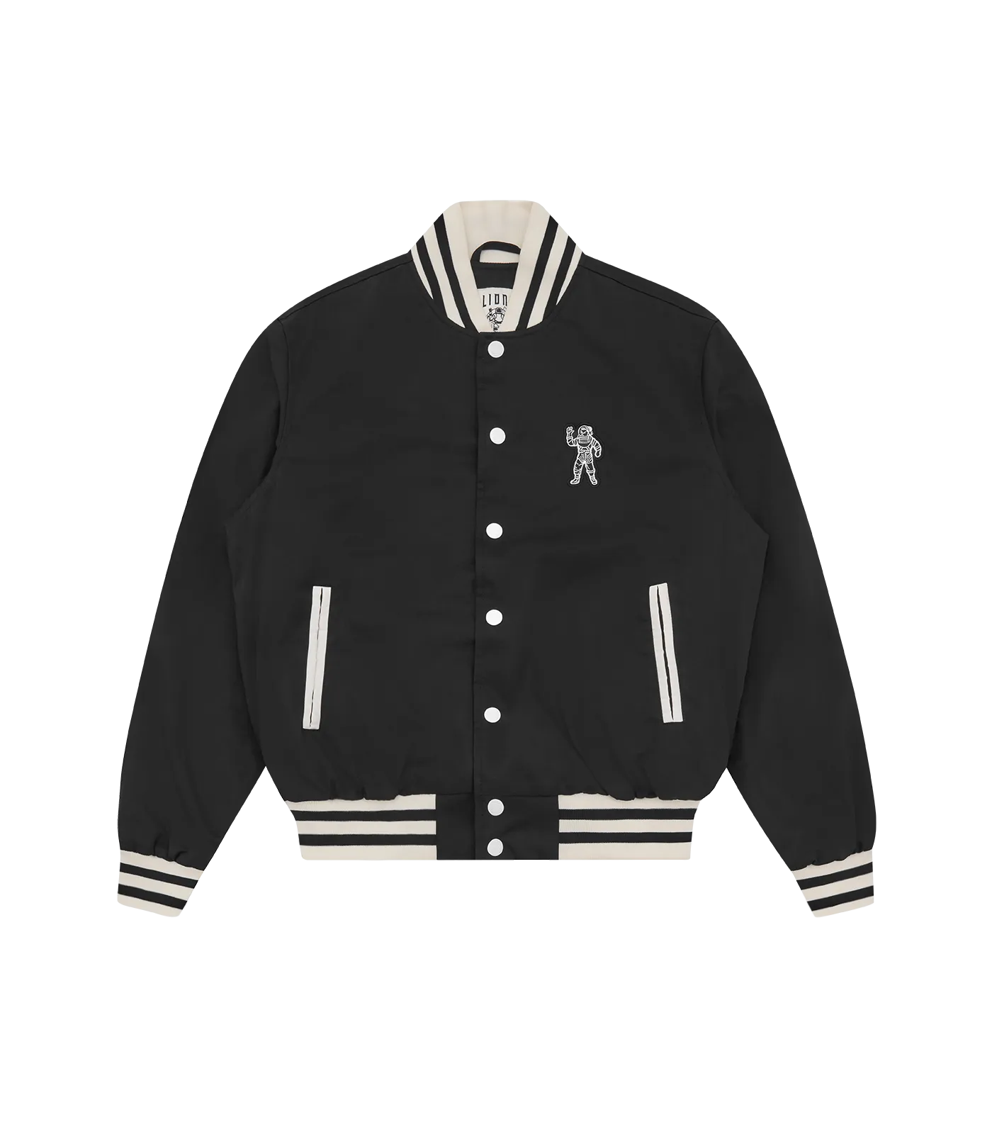 ARCH LOGO LIGHTWEIGHT VARSITY JACKET - BLACK