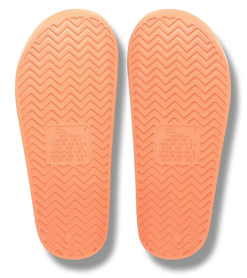 Archie's Footwear Arch Support Slide Sandals Peach