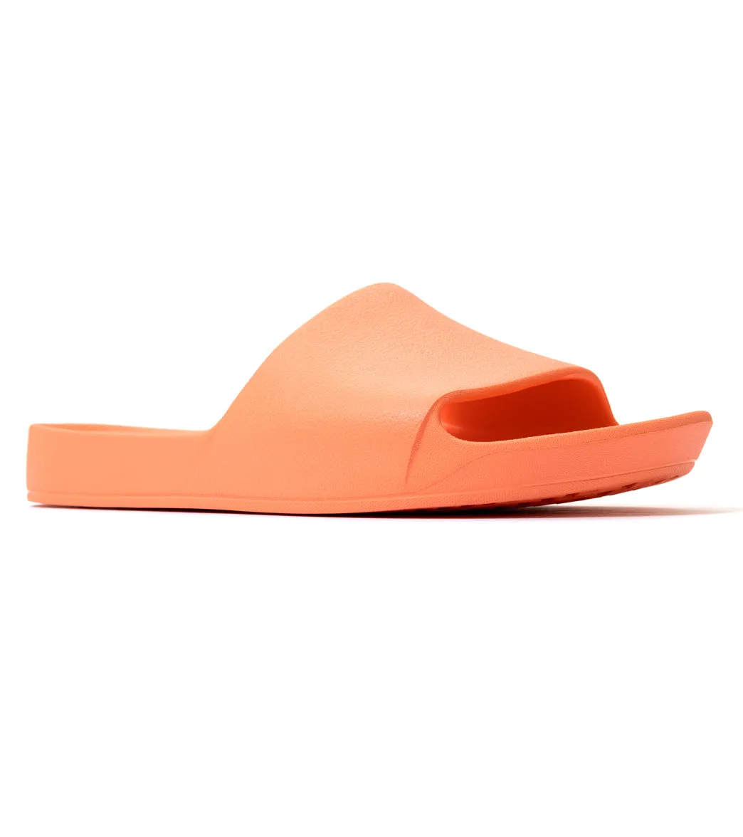 Archie's Footwear Arch Support Slide Sandals Peach