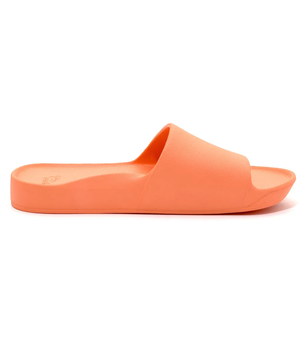 Archie's Footwear Arch Support Slide Sandals Peach