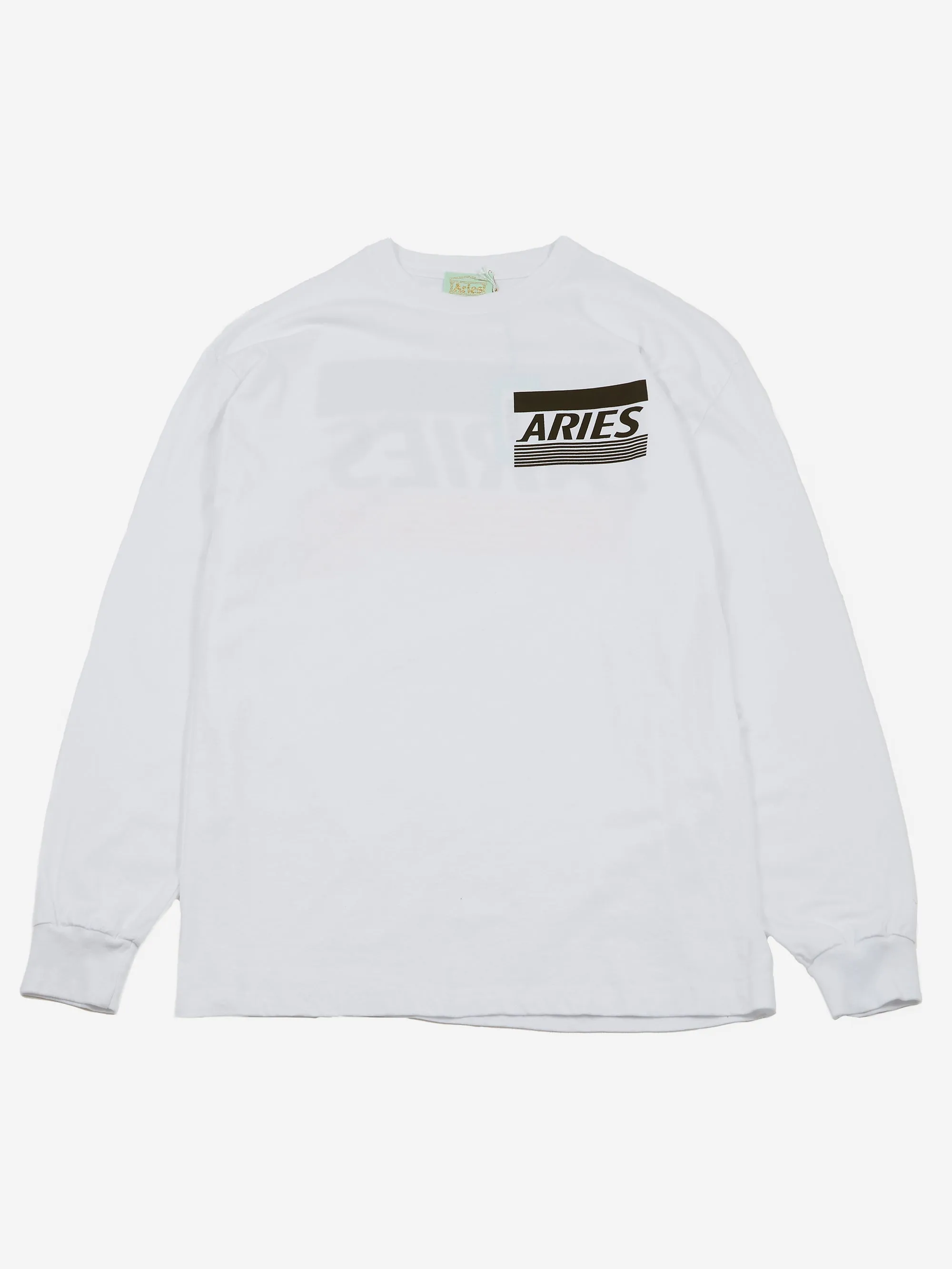 Aries Credit Card Long Sleeve T-Shirt - White