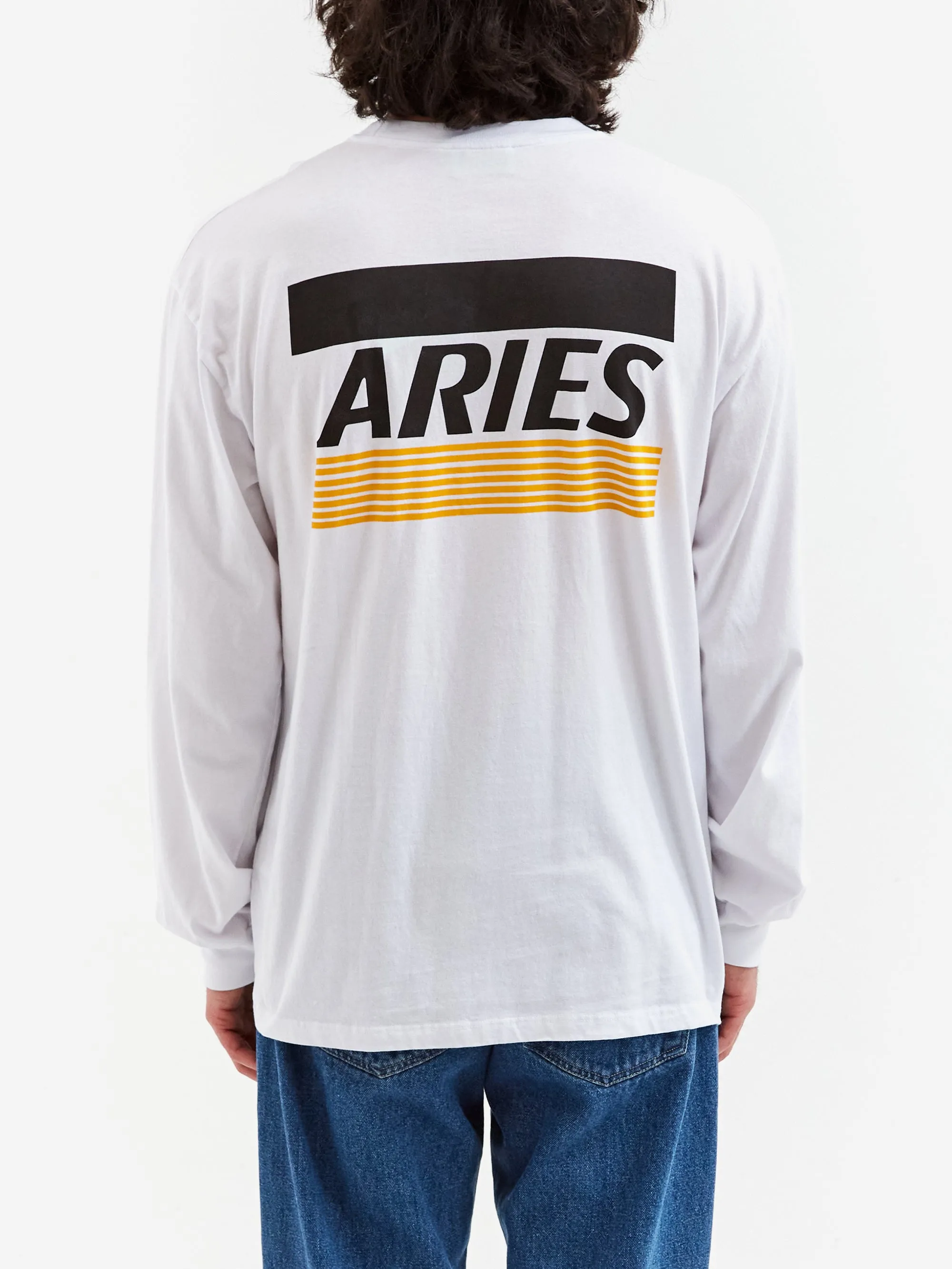 Aries Credit Card Long Sleeve T-Shirt - White