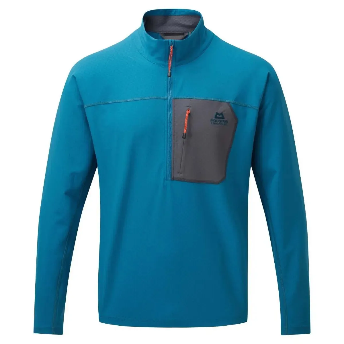 Arrow Quarter Zip Top - Alto Blue