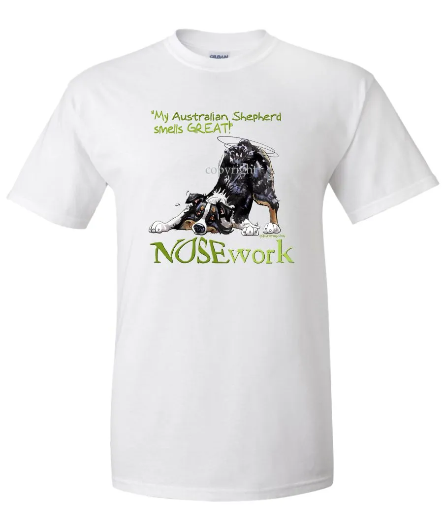 Australian Shepherd  Black Tri - Nosework - T-Shirt