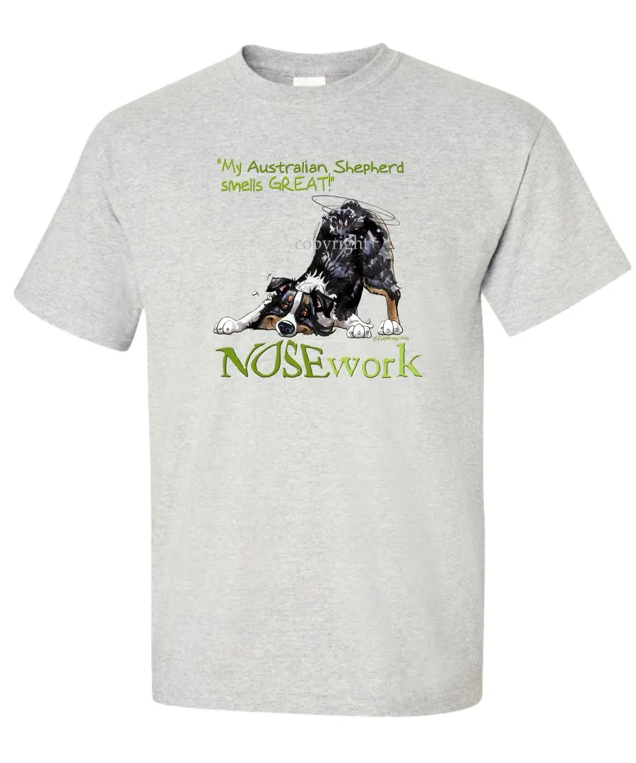 Australian Shepherd  Black Tri - Nosework - T-Shirt