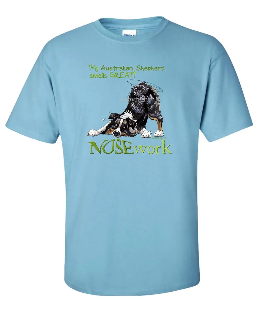 Australian Shepherd  Black Tri - Nosework - T-Shirt