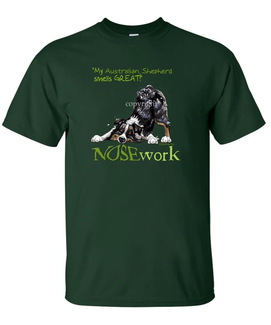 Australian Shepherd  Black Tri - Nosework - T-Shirt