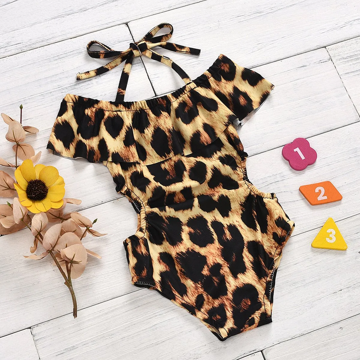 Baby Girl Leopard Swimwears