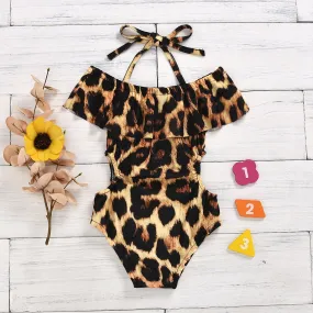 Baby Girl Leopard Swimwears