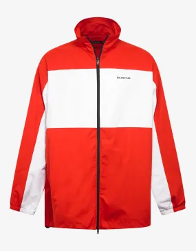 Balenciaga Red Zip Up Jacket