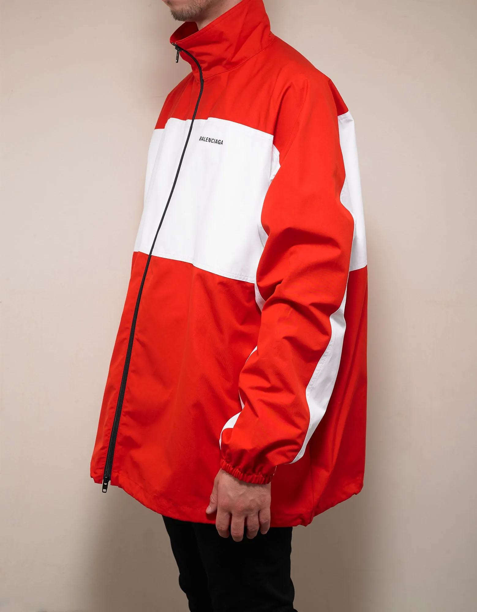 Balenciaga Red Zip Up Jacket