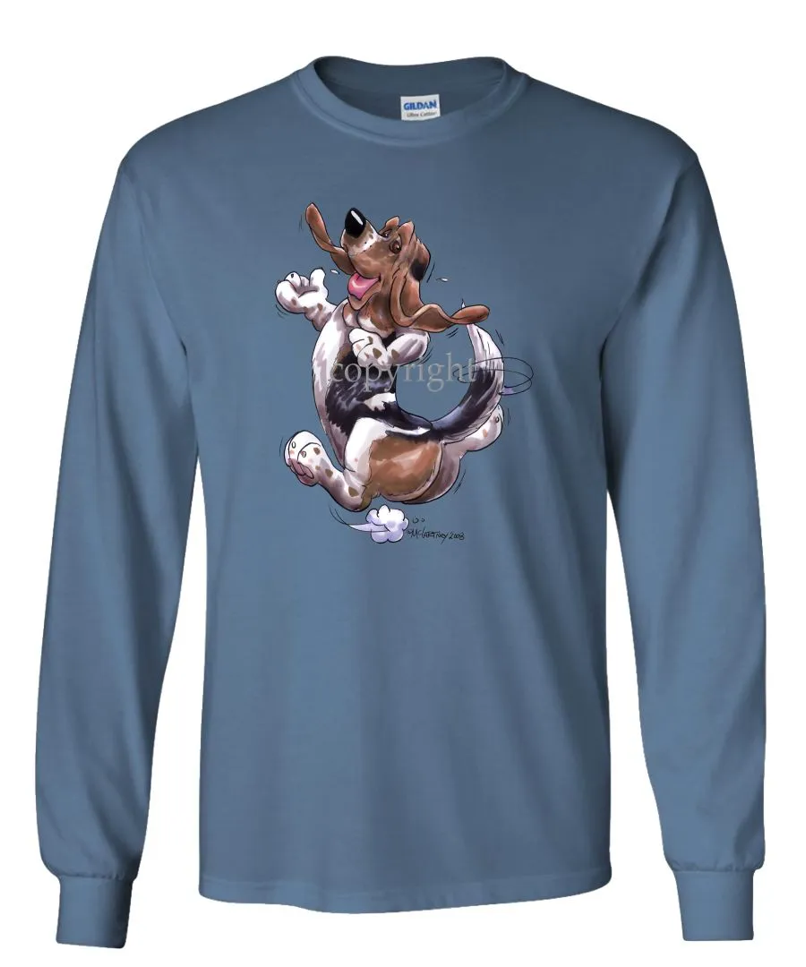 Basset Hound - Happy Dog - Long Sleeve T-Shirt