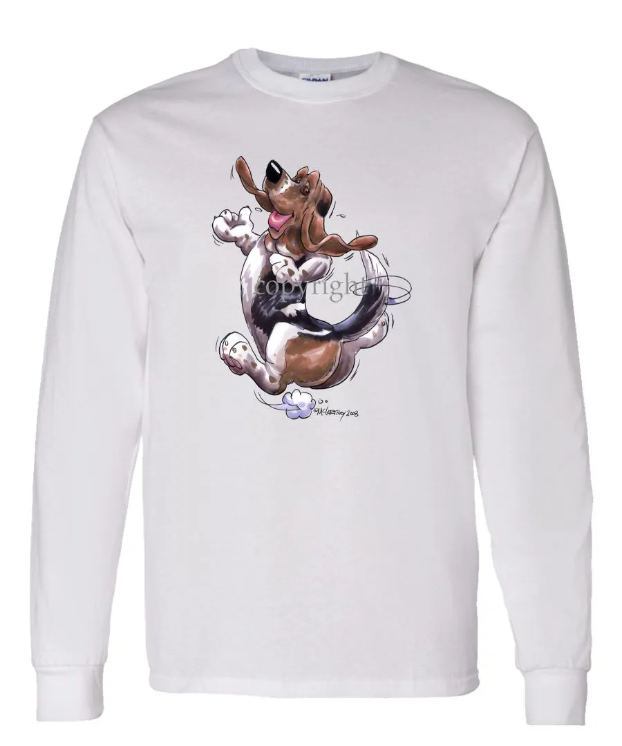 Basset Hound - Happy Dog - Long Sleeve T-Shirt