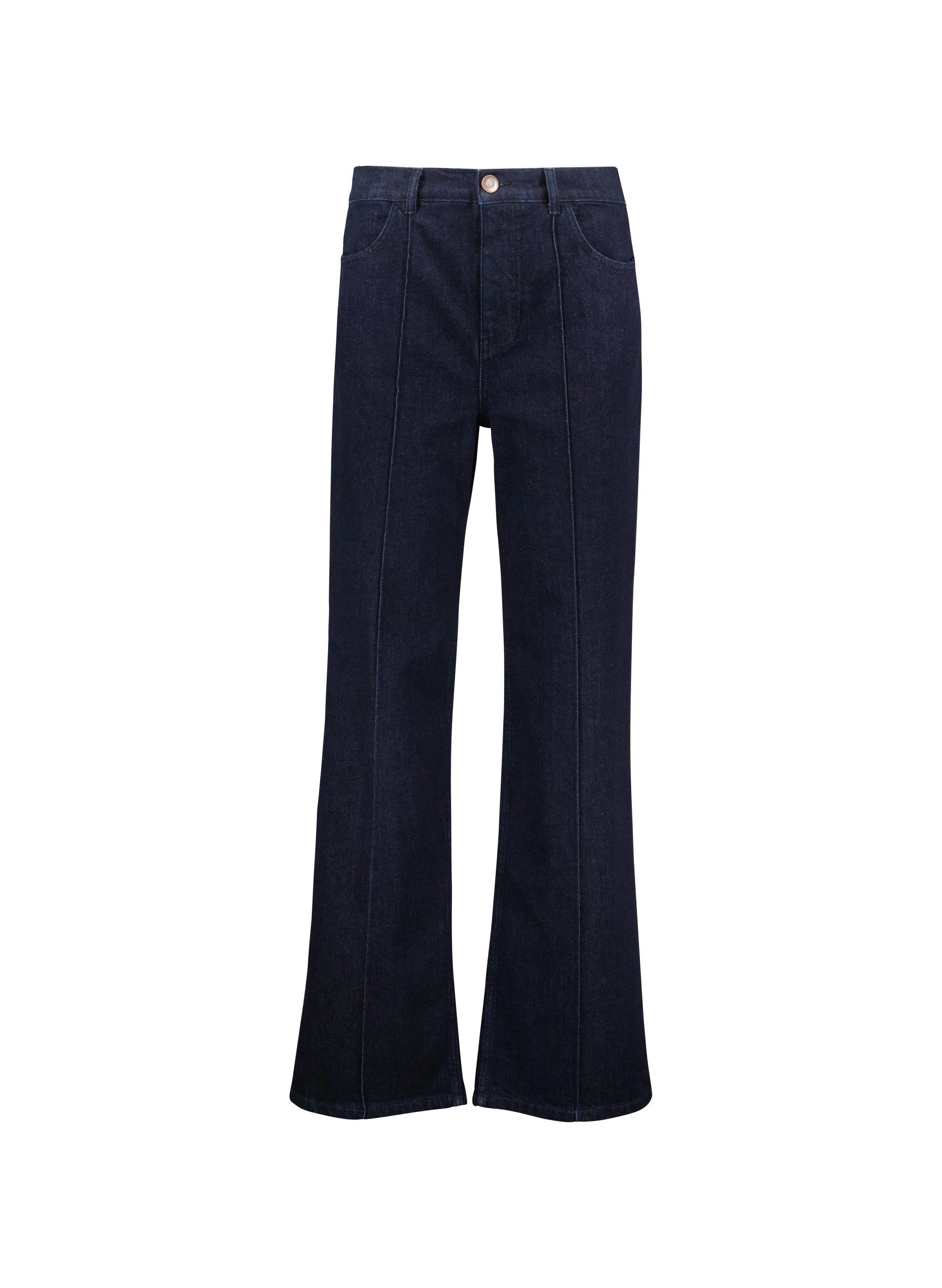 Baukjen Organic Pintuck Wide Jeans