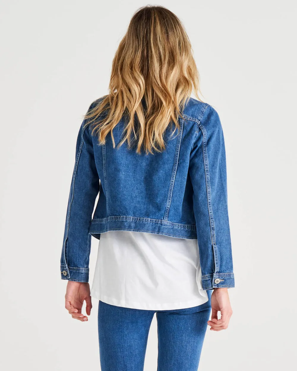 Betty Basics Carli Denim Jacket Light Blue Wash