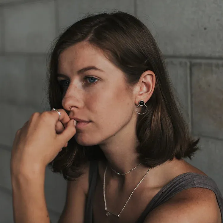 Betty Earrings in Onyx