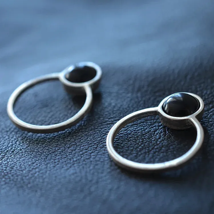 Betty Earrings in Onyx