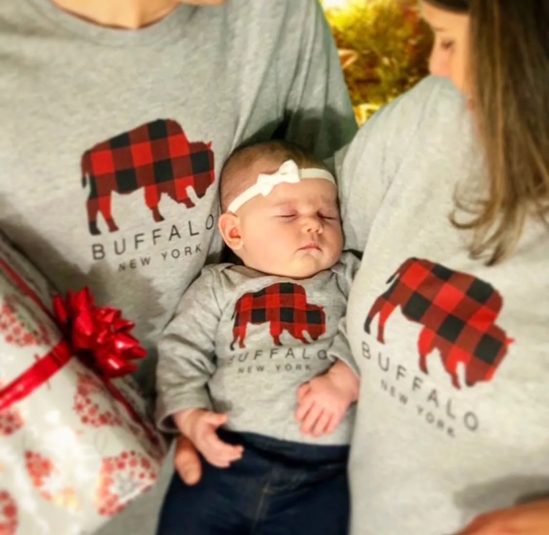 BFLO Buffalo Plaid Onesie