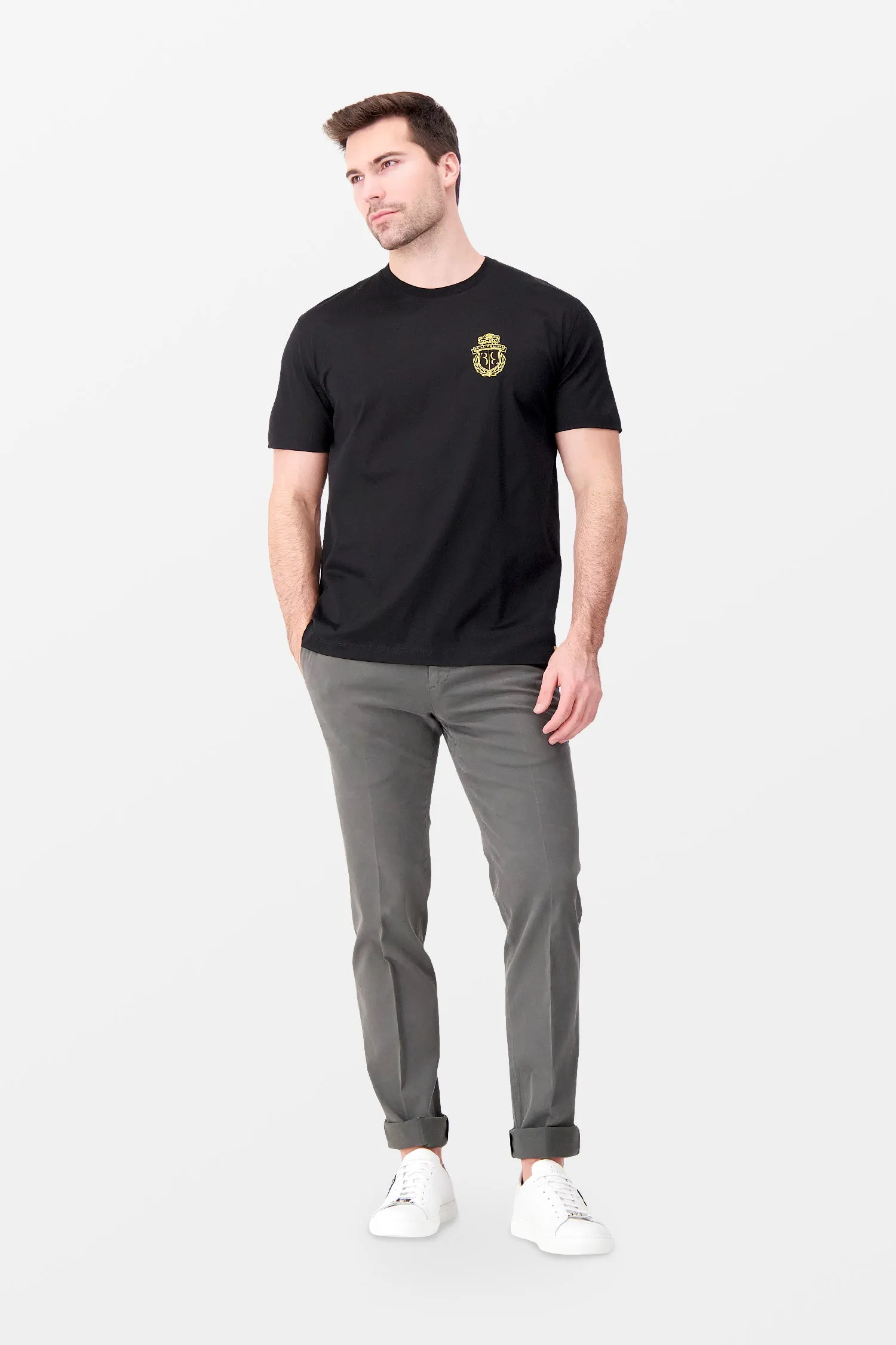 Billionaire Black SS Crest T-Shirt