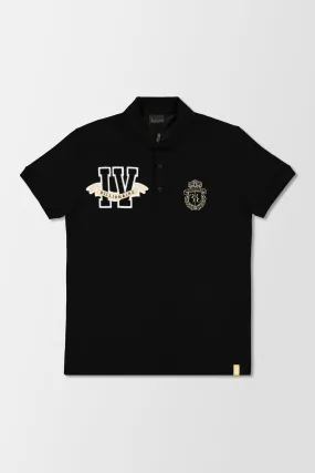 Billionaire Black SS Members Only Polo