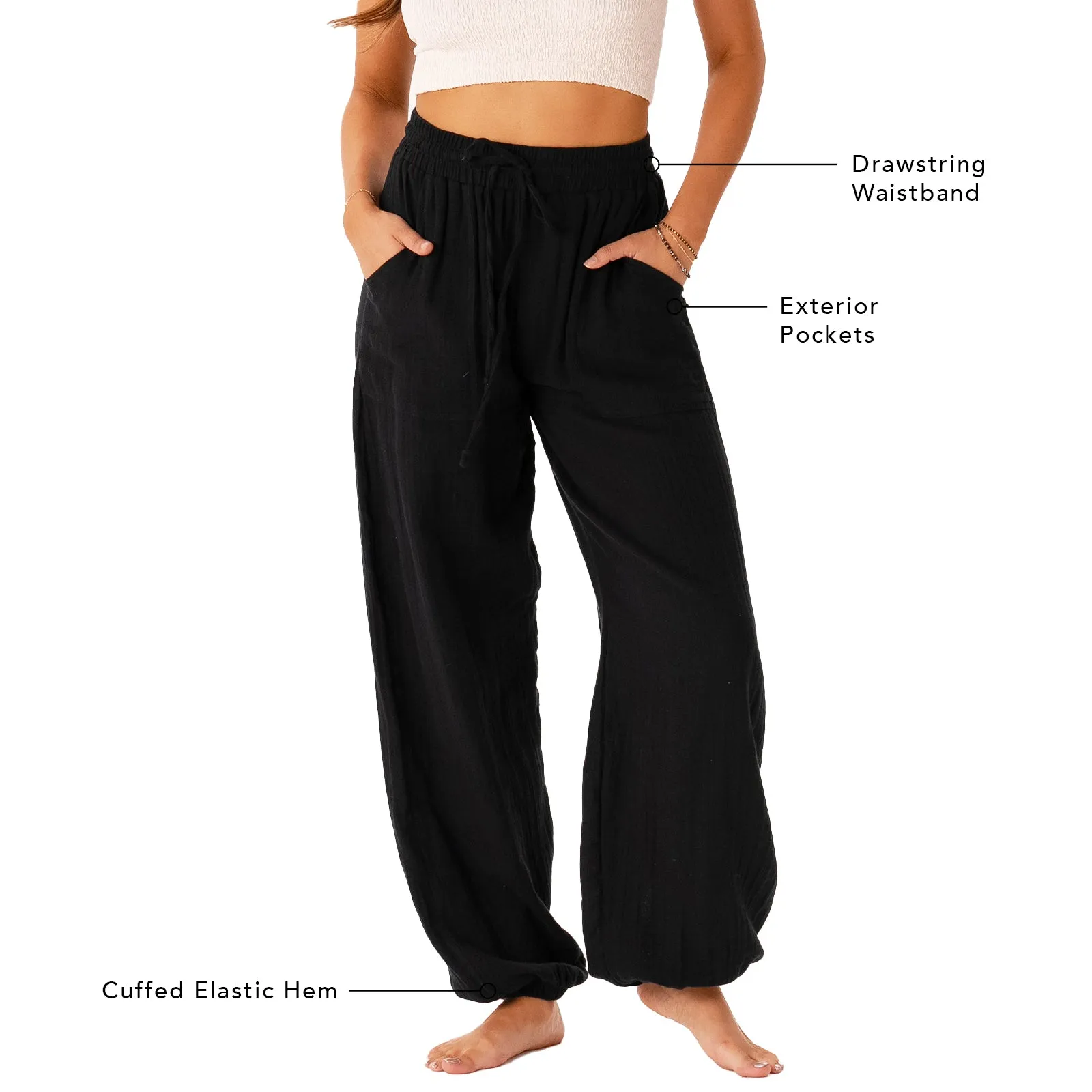 Black Castaway Jogger Pant