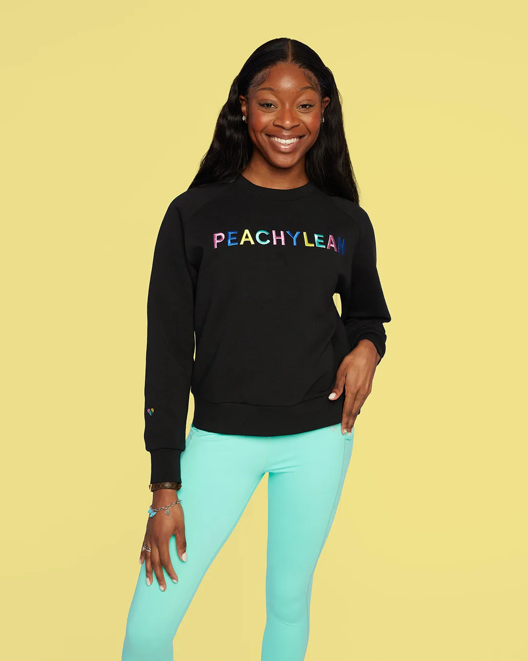 Black Peachylean Crew Neck