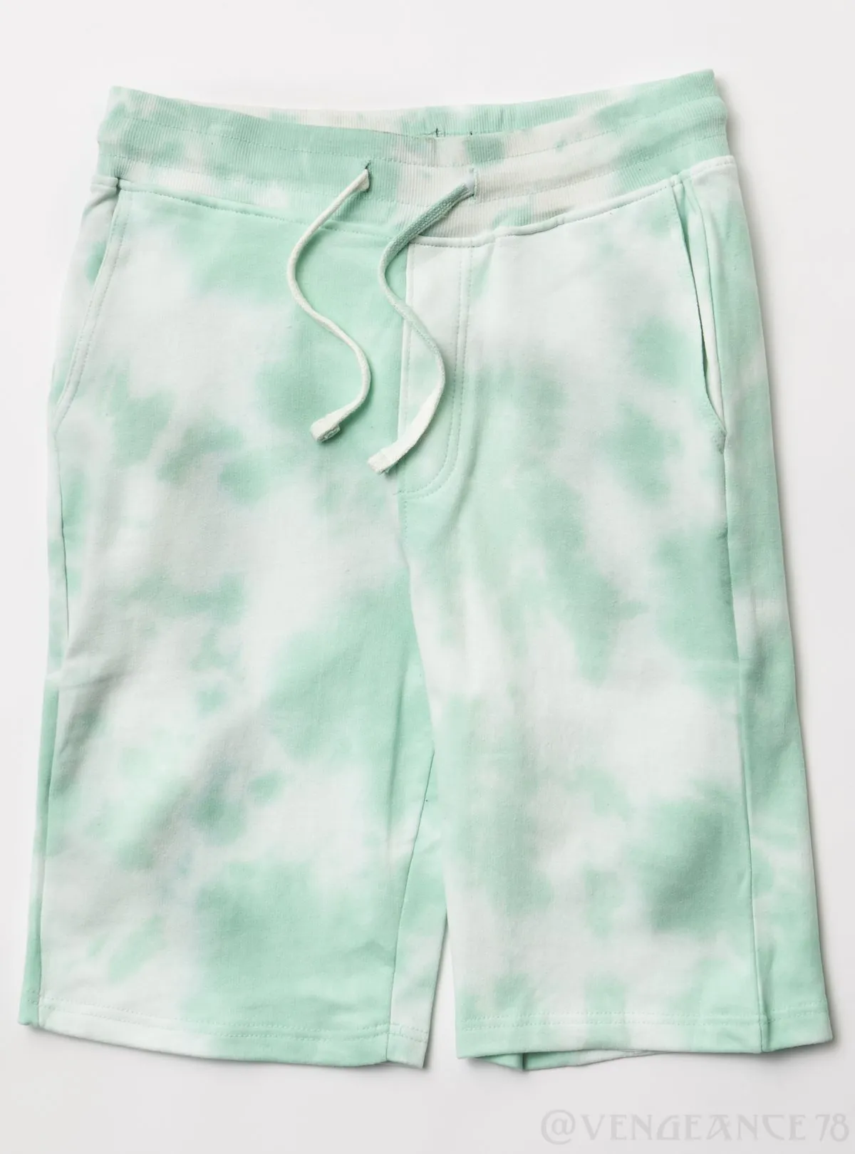 Black Pike Shorts - Tie Dye - Mint - BS0604